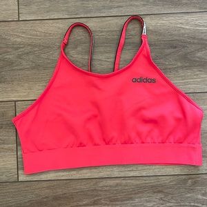 *Brand New* Women’s Adidas Sports Bra, Racerback in bright Coral, Size XL